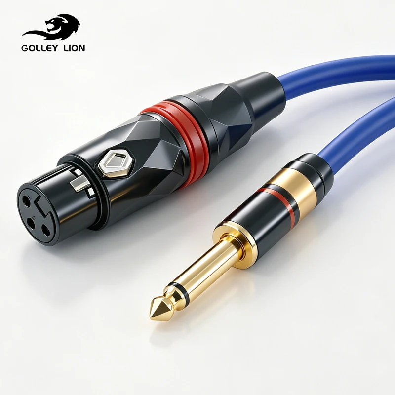 GOLLEY LION Heavy Duty Microphone Cable, XLR Female to 1/4 TS Unbalanced Cable
GOLLEY LION Heavy Duty Microphone Cable, XLR Female to 1/4 TS Unbalanced Cable