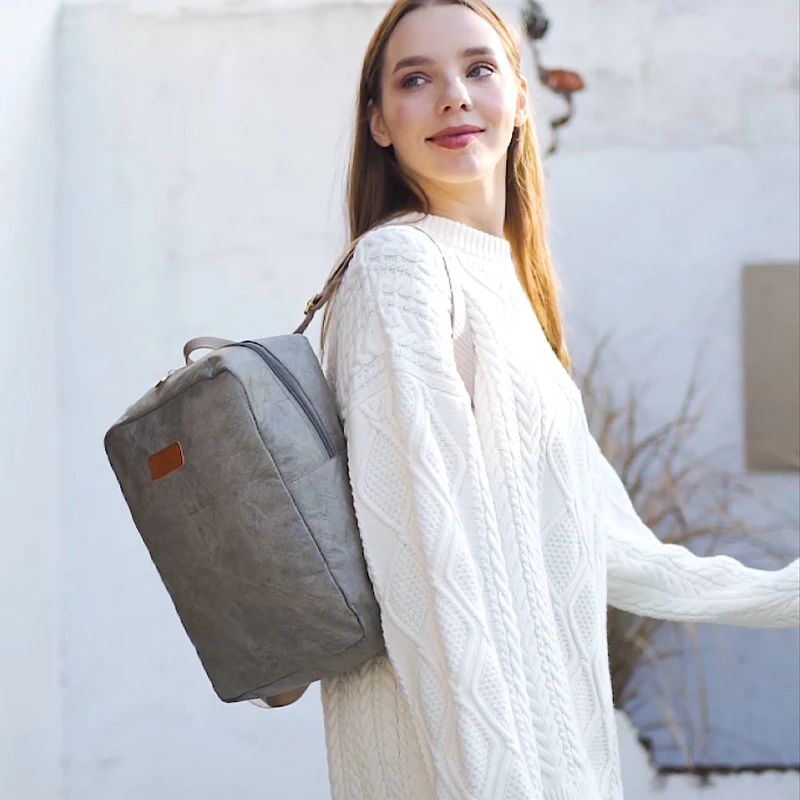 Fashionable retro couple backpack DuPont paper waterproof portable backpack Trendy lightweight multifunctional student backpack
Fashionable retro couple backpack DuPont paper waterproof portable backpack Trendy lightweight multifunctional student backpack