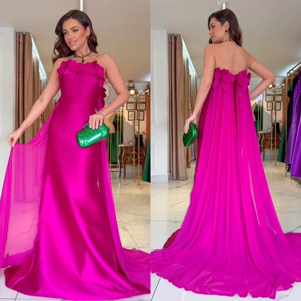 Customized Sexy Exquisite Pleat Handmade Flower Ruched A-line Strapless Long Dresses Bespoke Occasion Dresses Sizes Available
Customized Sexy Exquisite Pleat Handmade Flower Ruched A-line Strapless Long Dresses Bespoke Occasion Dresses Sizes Available