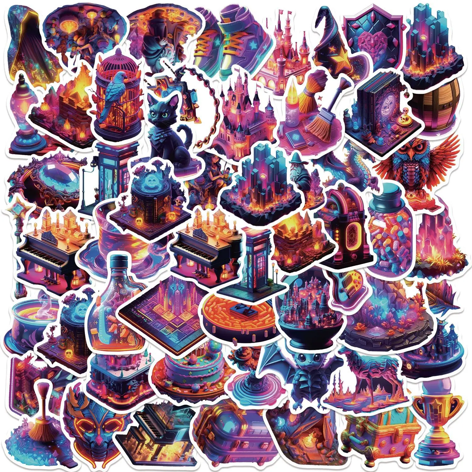 10/30/50pcs Cartoon Magic Tribe Graffiti Stickers For Suitcase Skateboard Laptop Luggage Phone Car Styling DIY Decal Pegatinas
10/30/50pcs Cartoon Magic Tribe Graffiti Stickers For Suitcase Skateboard Laptop Luggage Phone Car Styling DIY Decal Pegatinas