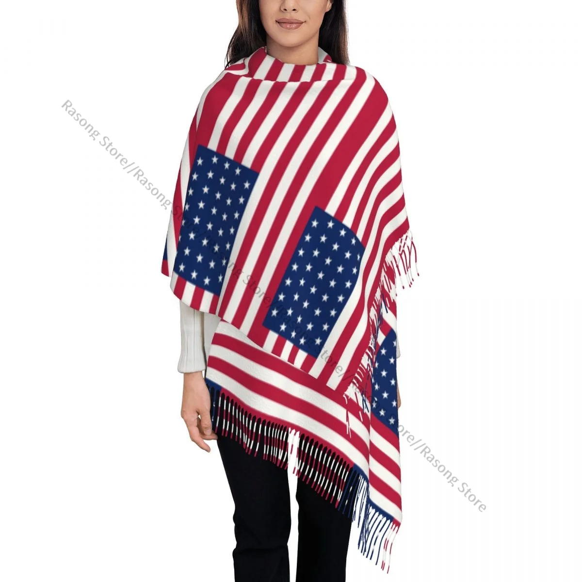Flag Of The United States Winter Scarf Shawls Wrap Women Men Warm Bufanda Tassel Scarves
Flag Of The United States Winter Scarf Shawls Wrap Women Men Warm Bufanda Tassel Scarves