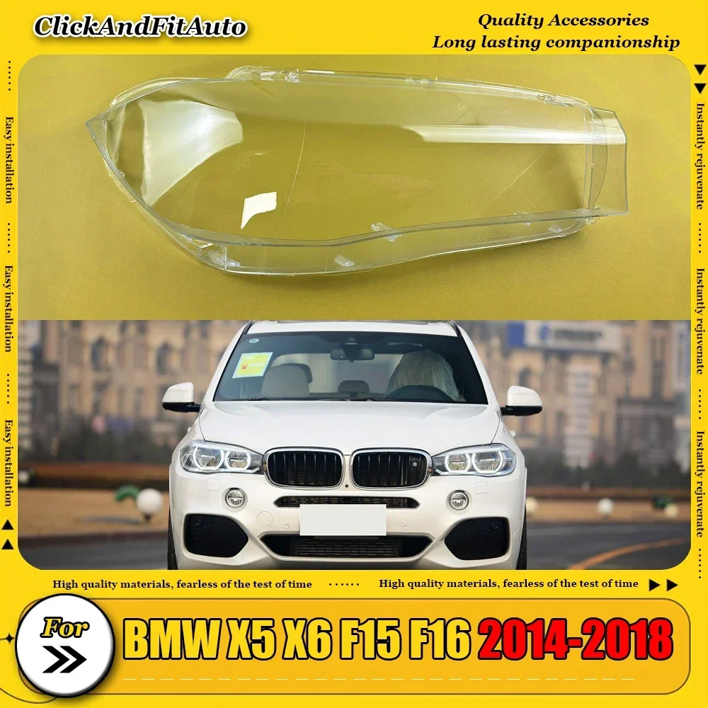 For BMW X5 X6 F15 F16 2014-2018 Transparent Headlight Cover Lens Headlamp Shell Replace Original Lampshade Plexiglass
For BMW X5 X6 F15 F16 2014-2018 Transparent Headlight Cover Lens Headlamp Shell Replace Original Lampshade Plexiglass
