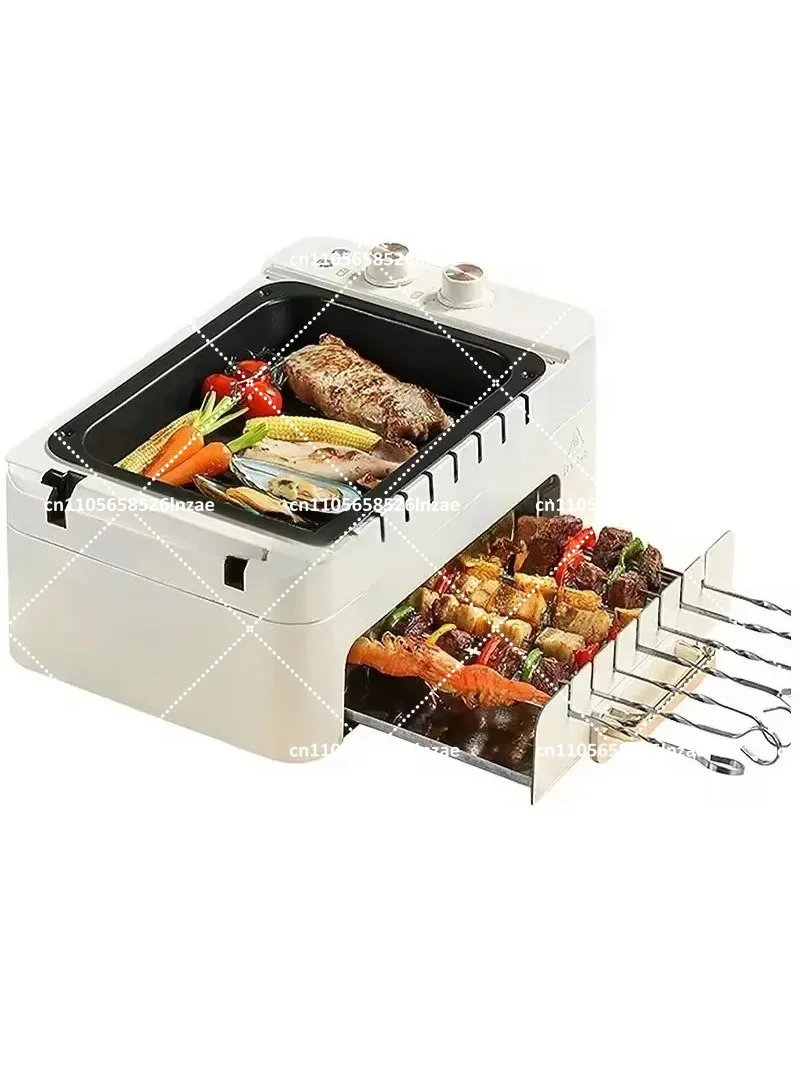 Automatic Rotating Electric Grill Indoor Home BBQ for Kabob Skewers Rotisserie Smokeless
Automatic Rotating Electric Grill Indoor Home BBQ for Kabob Skewers Rotisserie Smokeless