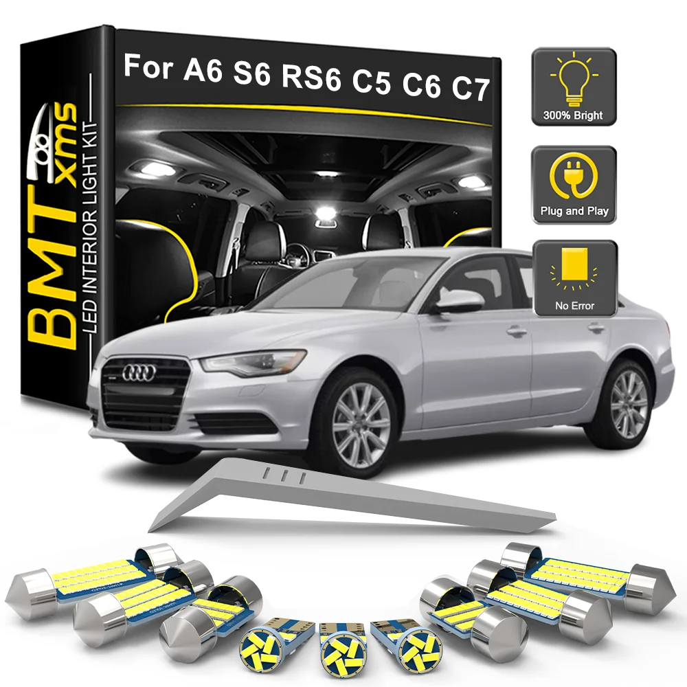 BMTxms Canbus Car LED Interior Light Kit For Audi A6 S6 RS6 C5 C6 C7 Sedan Avant 1998-2007 2008 2009 2010 2011 2012 2013 2014
BMTxms Canbus Car LED Interior Light Kit For Audi A6 S6 RS6 C5 C6 C7 Sedan Avant 1998-2007 2008 2009 2010 2011 2012 2013 2014