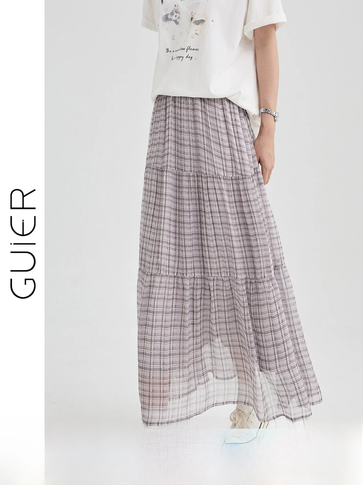 Guier High Waist Plaid A-Line Skirt Women's Summer 2026 New Elegant Splicing Slimming Skirt Elegant Ladylike Skirt
Guier High Waist Plaid A-Line Skirt Women's Summer 2026 New Elegant Splicing Slimming Skirt Elegant Ladylike Skirt