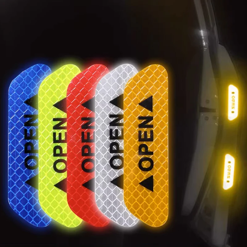 4pcs car door safety reflective sticker open door warning anti-collision strip modified decoration creative car sticker
4pcs car door safety reflective sticker open door warning anti-collision strip modified decoration creative car sticker