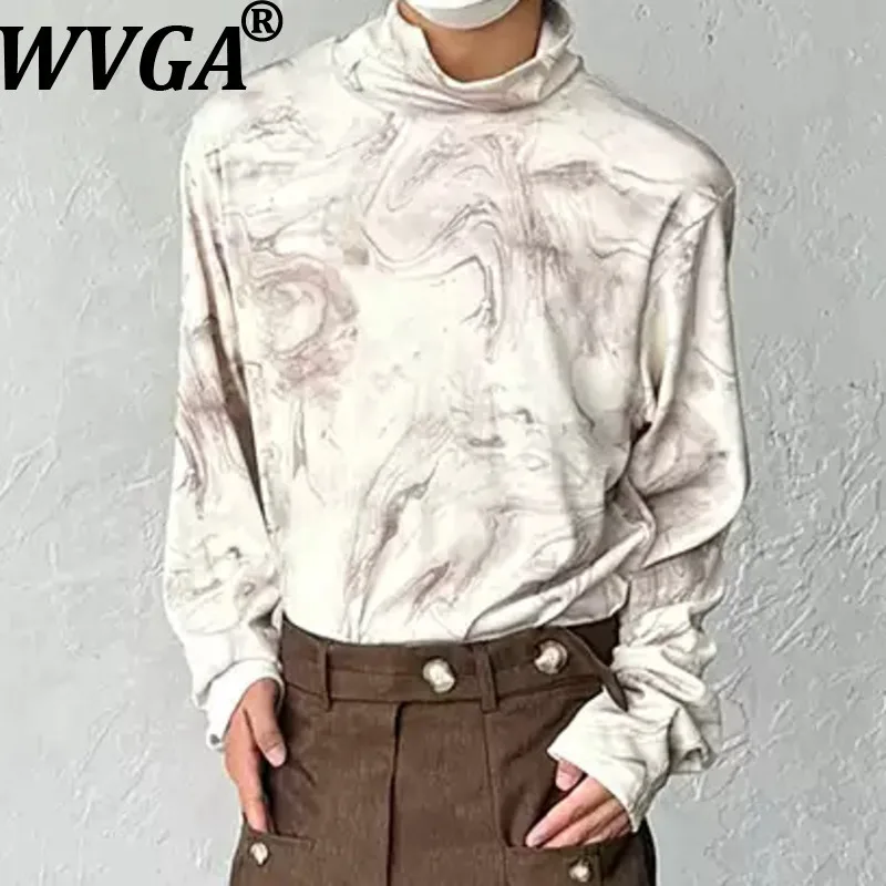 WVGA Spring Autumn New Man Printed Trendy Pullover T-shirt Niche Chic Casual Half Turtleneck Knitwear Long Sleeve Top Ins W12380 
WVGA Spring Autumn New Man Printed Trendy Pullover T-shirt Niche Chic Casual Half Turtleneck Knitwear Long Sleeve Top Ins W12380