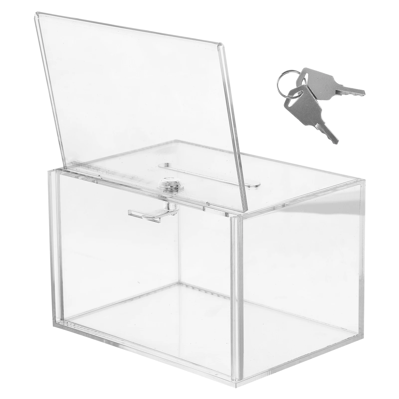 Ballot Box with Lock Raffle Ticket Container Donation Jars for Fundraising Card Acrylic Boxes Money
Ballot Box with Lock Raffle Ticket Container Donation Jars for Fundraising Card Acrylic Boxes Money