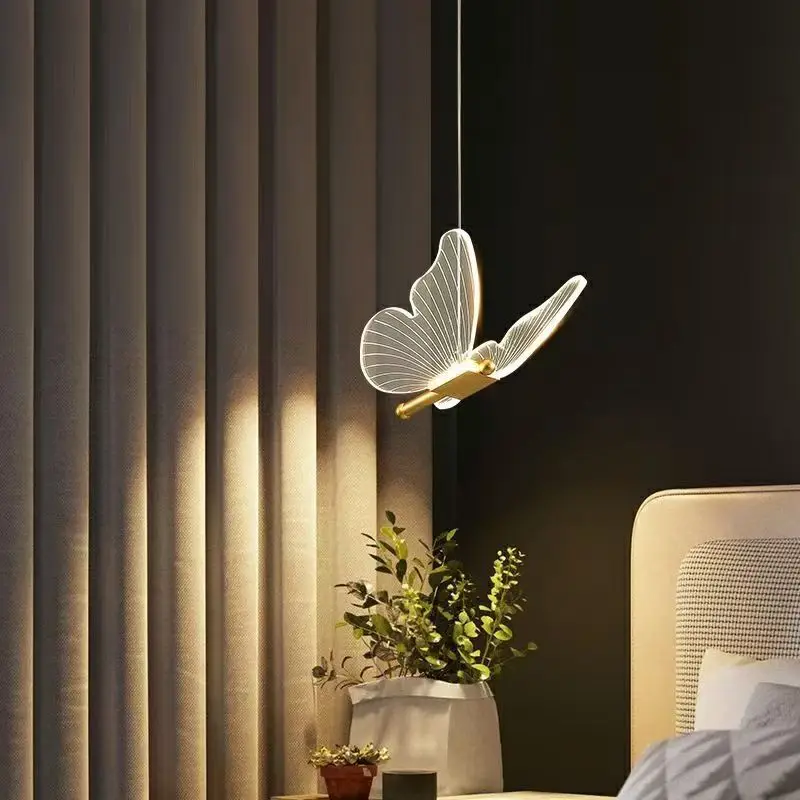 Nordic Butterfly LED Pendant Light Art Ceiling Hanging Lamp Indoor Decor Lighting Fixture for Bedroom Staircase Living Room
Nordic Butterfly LED Pendant Light Art Ceiling Hanging Lamp Indoor Decor Lighting Fixture for Bedroom Staircase Living Room