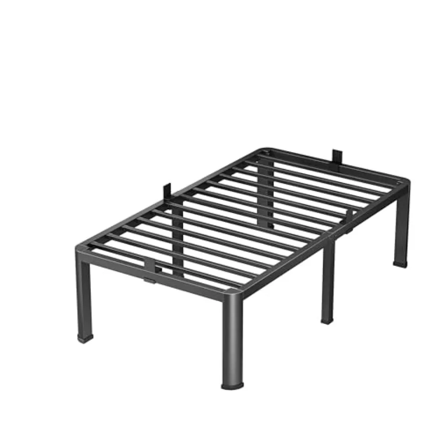 18 Inch Twin Heavy Duty 3500 lbs Bed Frame with Round-Corner Legs Anti-Squeak Design Ideal for Home Bedrooms Apartments and Dor
18 Inch Twin Heavy Duty 3500 lbs Bed Frame with Round-Corner Legs Anti-Squeak Design Ideal for Home Bedrooms Apartments and Dor
