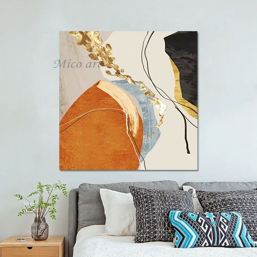 Restaurant Wall Decoration Art Crafts Original Oil Paintings Frameless Abstract Acrylic Handmade Artwork Canvas Golden Picture
Restaurant Wall Decoration Art Crafts Original Oil Paintings Frameless Abstract Acrylic Handmade Artwork Canvas Golden Picture