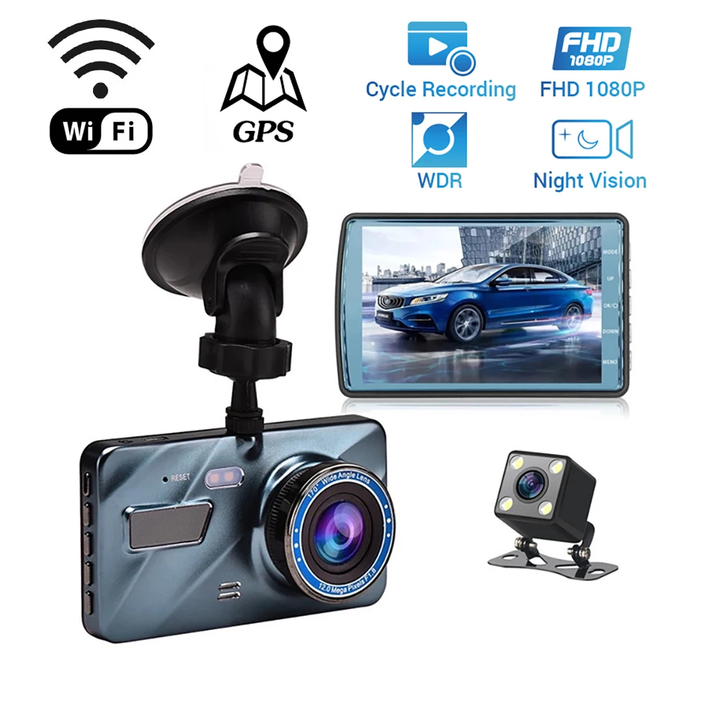 Car DVR WiFi GPS Dash Cam Full HD 1080P Vehicle Camera Drive Video Recorder Auto Dashcam Black Box Car Accessories Registrator
Car DVR WiFi GPS Dash Cam Full HD 1080P Vehicle Camera Drive Video Recorder Auto Dashcam Black Box Car Accessories Registrator