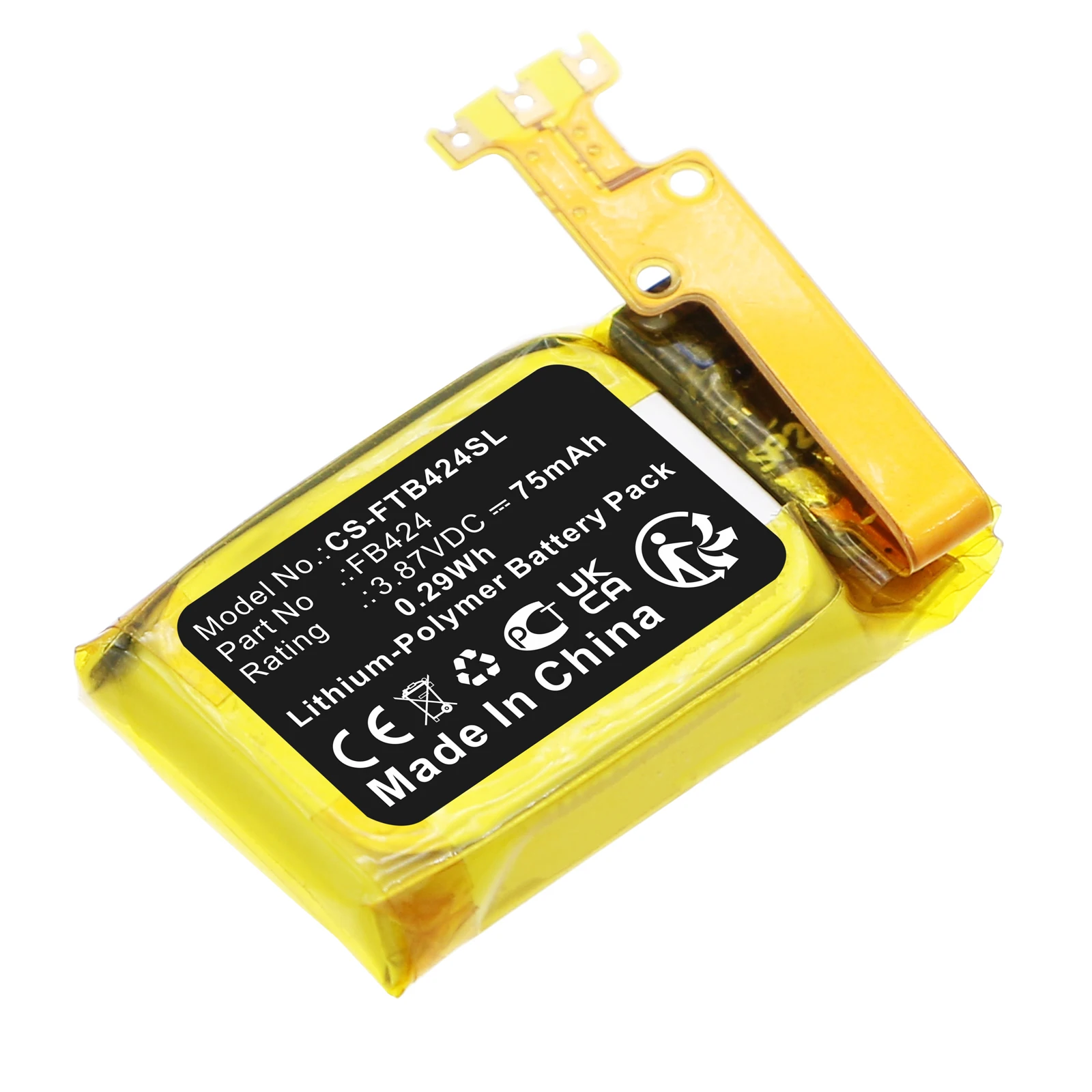 Battery for inspire 3 PN: FB424 75mAh / 0.29Wh
Battery for inspire 3 PN: FB424 75mAh / 0.29Wh