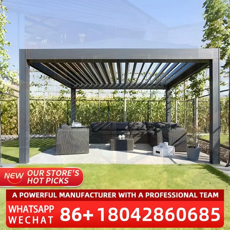Motorized Aluminum Louvered Roofing for Garden Patio Louvered System Outdoor pergola
Motorized Aluminum Louvered Roofing for Garden Patio Louvered System Outdoor pergola