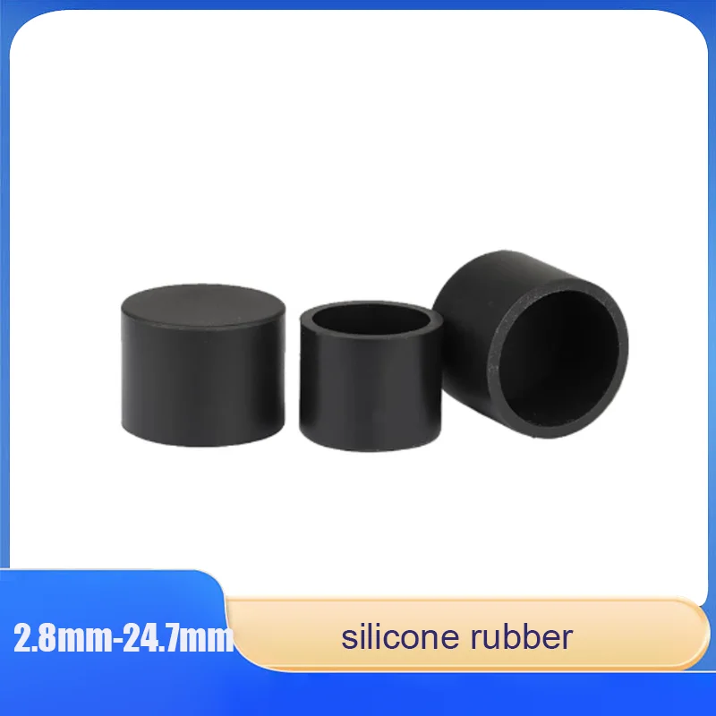 2.8mm-24.7mm Black Small Size Silicone Rubber Cap Round Tube Rod External Thread Sleeve Wire Protection Sleeve
2.8mm-24.7mm Black Small Size Silicone Rubber Cap Round Tube Rod External Thread Sleeve Wire Protection Sleeve
