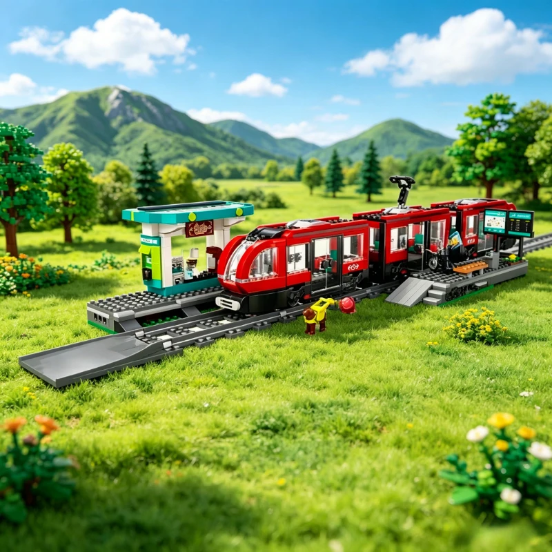 Compatible City Series Building Blocks Downtown Streetcar Station Assembly Model Vehicle Boys High Difficulty Toys Gifts 60423
Compatible City Series Building Blocks Downtown Streetcar Station Assembly Model Vehicle Boys High Difficulty Toys Gifts 60423
