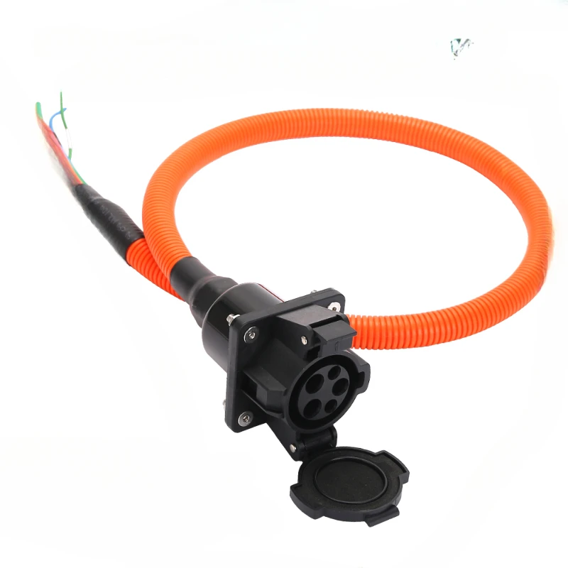 J1772 electric vehicle charging socket type1 charging gun plug 16A32A50A AC male plug 5 holes
J1772 electric vehicle charging socket type1 charging gun plug 16A32A50A AC male plug 5 holes