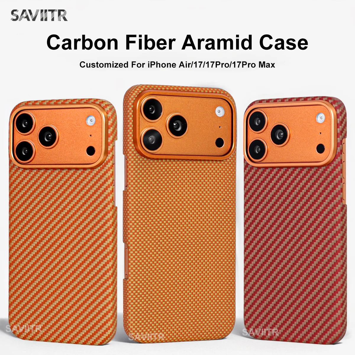 SAVIITR Kevlar Magnetic Case For iPhone Air/17 Pro/17 Pro max Aramid Fiber Shockproof Protective Cover Magsafe Wireless Charging
SAVIITR Kevlar Magnetic Case For iPhone Air/17 Pro/17 Pro max Aramid Fiber Shockproof Protective Cover Magsafe Wireless Charging