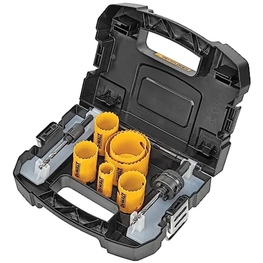 Hole Saw Kit Standard Electrician's Set Bi-Metal D180002 Yellow
Hole Saw Kit Standard Electrician's Set Bi-Metal D180002 Yellow