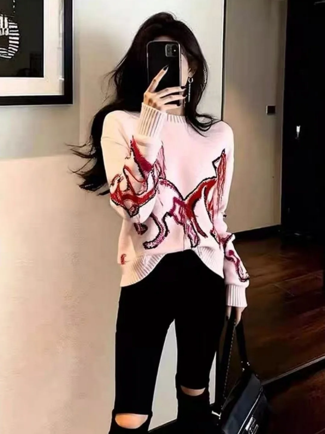 Розовый контрастный цвет с вышивкой и кисточками, свободный круглый вязаный свитер, женский повседневный трикотаж Faion Agel
Розовый контрастный цвет с вышивкой и кисточками, свободный круглый вязаный свитер, женский повседневный трикотаж Faion Agel