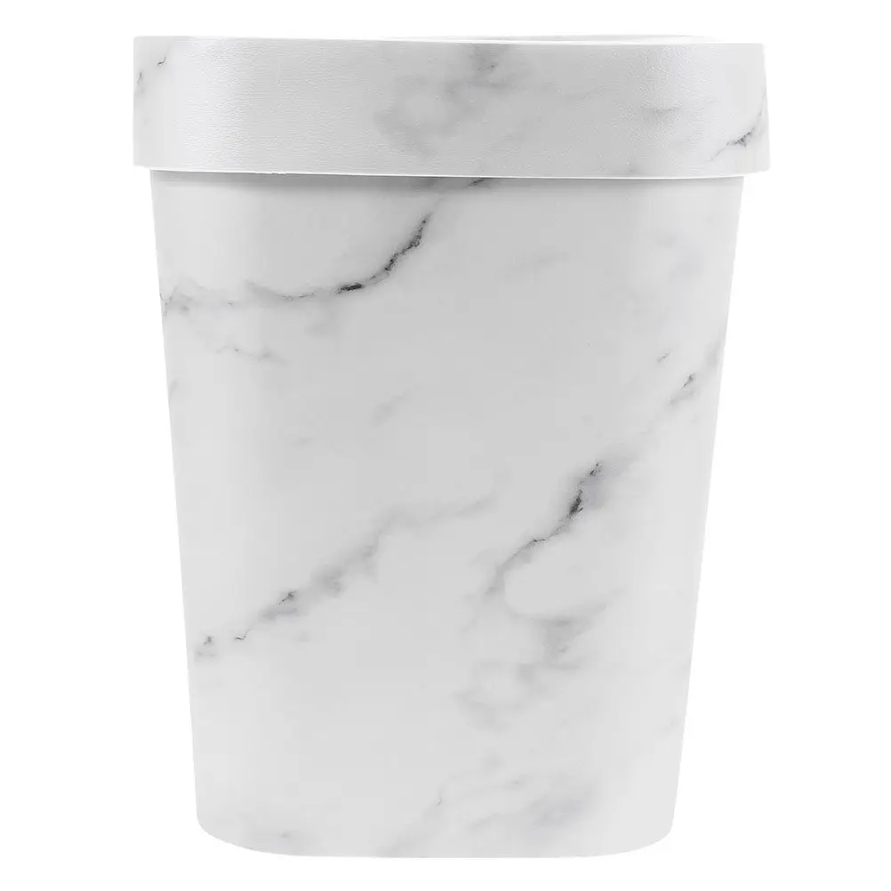Marble Pattern Press Ring Swing Lid Trash Can Stylish Garbage Container Waste Bin for Bathroom Kitchen Office Bedroom Home
Marble Pattern Press Ring Swing Lid Trash Can Stylish Garbage Container Waste Bin for Bathroom Kitchen Office Bedroom Home