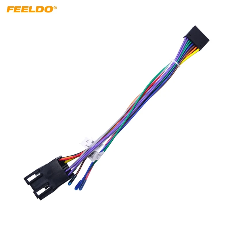 FEELDO 16 Pin to ISO Cable Adapter Connector Wiring Harness Universal Accessory Wire For 2 Din Radio Car Android Head Unit
FEELDO 16 Pin to ISO Cable Adapter Connector Wiring Harness Universal Accessory Wire For 2 Din Radio Car Android Head Unit