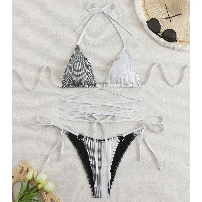 Lace Up Micro Bikinis 2025 Woman Swimwear Female Swimsuit Summer Thong Sexy Bikini Sets 2 Pieces Halter Bathing Suit Beachwear
Lace Up Micro Bikinis 2025 Woman Swimwear Female Swimsuit Summer Thong Sexy Bikini Sets 2 Pieces Halter Bathing Suit Beachwear