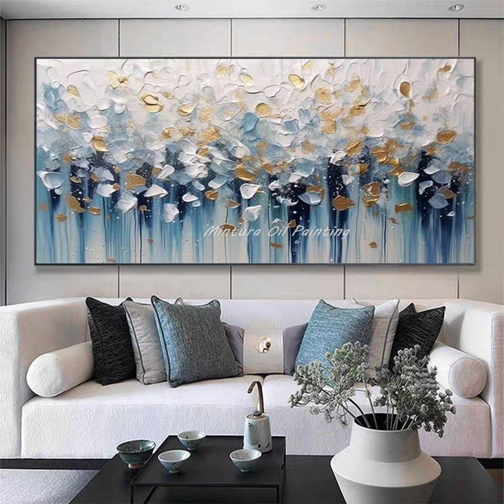 Mintura,Handmade Knife Flowers Oil Painting on Canvas Modern Home Decoration Abstract Texture Poster Wall Art Picture Room Decor
Mintura,Handmade Knife Flowers Oil Painting on Canvas Modern Home Decoration Abstract Texture Poster Wall Art Picture Room Decor