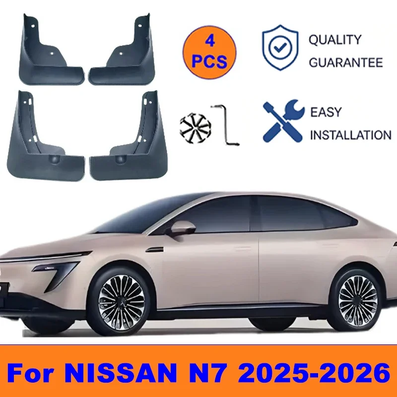 4Pcs Mud Flaps For NISSAN N7 2025-2026 - Splash Guards Front&Rear Wheel Fender Mudguards Car Exterior Protection Accessories
4Pcs Mud Flaps For NISSAN N7 2025-2026 - Splash Guards Front&Rear Wheel Fender Mudguards Car Exterior Protection Accessories