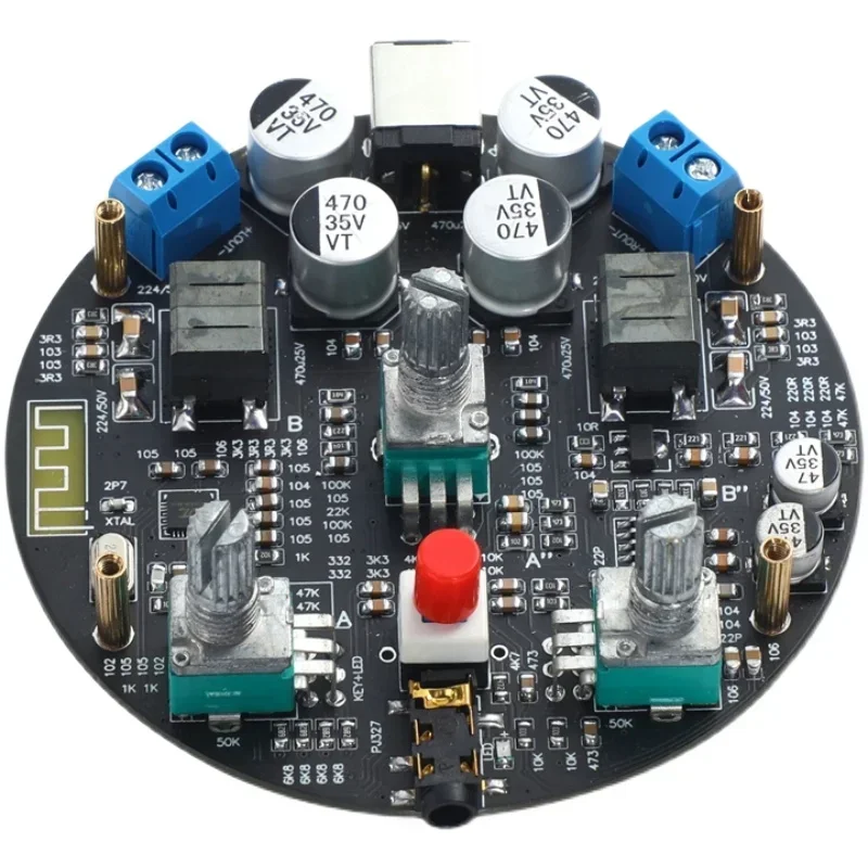 TPA3116 Digital Audio Bluetooth Amplifier Board D-50A 2X50W DC18V-24VUal Channel Stereo Class D Audio Amplifier Board
TPA3116 Digital Audio Bluetooth Amplifier Board D-50A 2X50W DC18V-24VUal Channel Stereo Class D Audio Amplifier Board