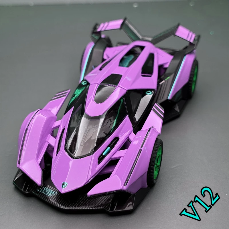 1-32 supercar V12 with sound and light feedback, room decoration, car interior decoration, collection decoration
1-32 supercar V12 with sound and light feedback, room decoration, car interior decoration, collection decoration