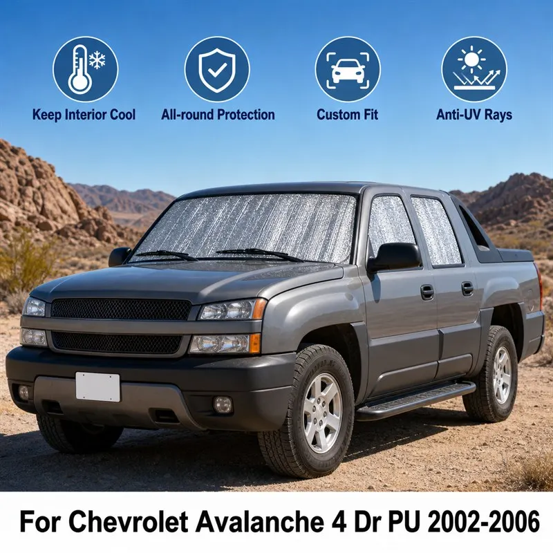 For Chevrolet Avalanche 4 Dr PU 2002-2006 Full Set Car Window Sunshades UV Block Privacy Heat Insulated Foldable Car Curtain
For Chevrolet Avalanche 4 Dr PU 2002-2006 Full Set Car Window Sunshades UV Block Privacy Heat Insulated Foldable Car Curtain