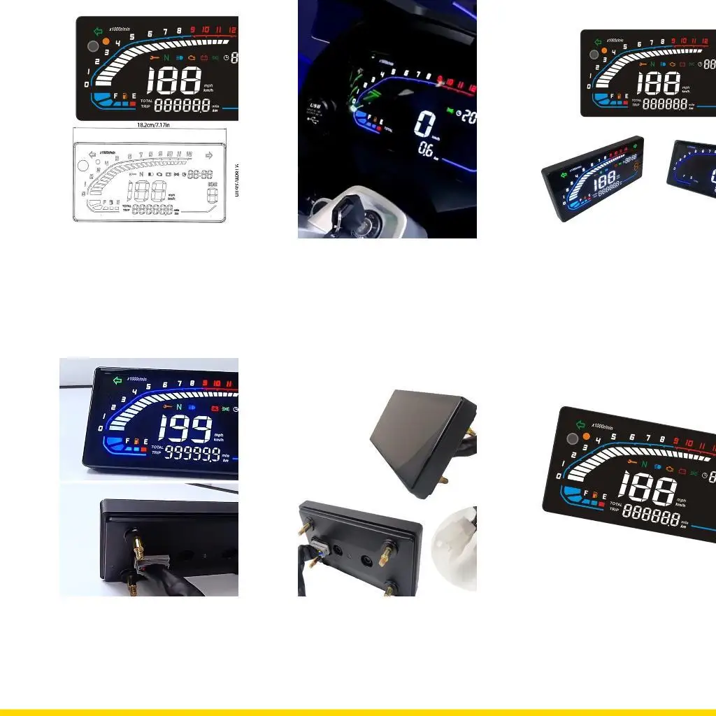 SZCH Waterproof Motorcycle Dashboard Odometer Speed Cluster Tachometer with Large Digital Screen for CM125 CM150 CM250 Riders
SZCH Waterproof Motorcycle Dashboard Odometer Speed Cluster Tachometer with Large Digital Screen for CM125 CM150 CM250 Riders