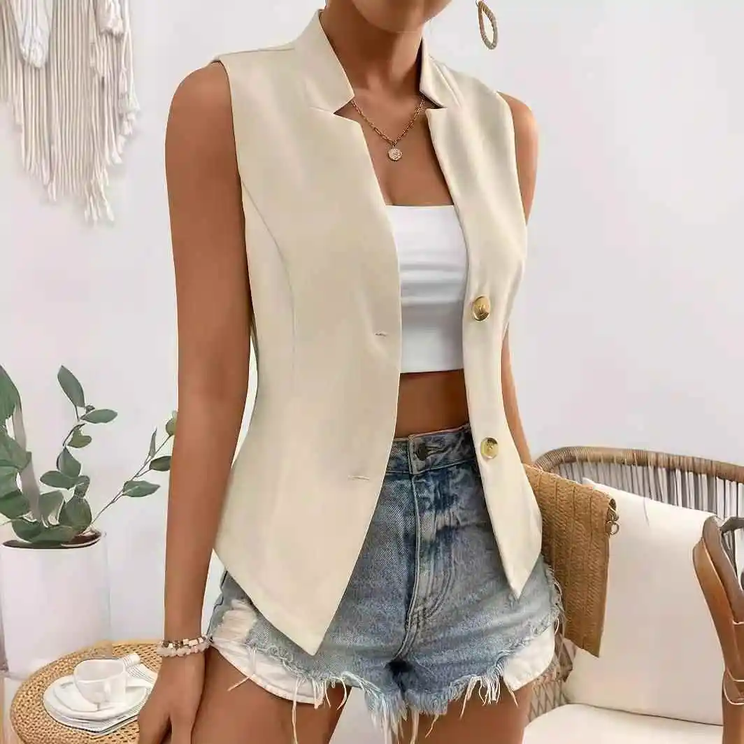 Women's Stand Collar Svel Cardigan irt Vest Small Suit Pure Color Polyester Fiber 00% Spring Season Faion
Women's Stand Collar Svel Cardigan irt Vest Small Suit Pure Color Polyester Fiber 00% Spring Season Faion
