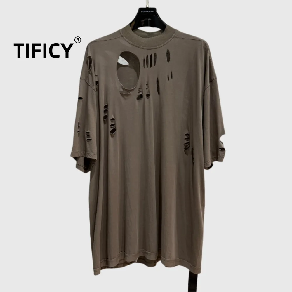 TIFICY High Street футболки мужская уличная перфорированная с короткими рукавами летняя дизайнерская повседневная свободная футболка топ мужская одежда
TIFICY High Street футболки мужская уличная перфорированная с короткими рукавами летняя дизайнерская повседневная свободная футболка топ мужская одежда