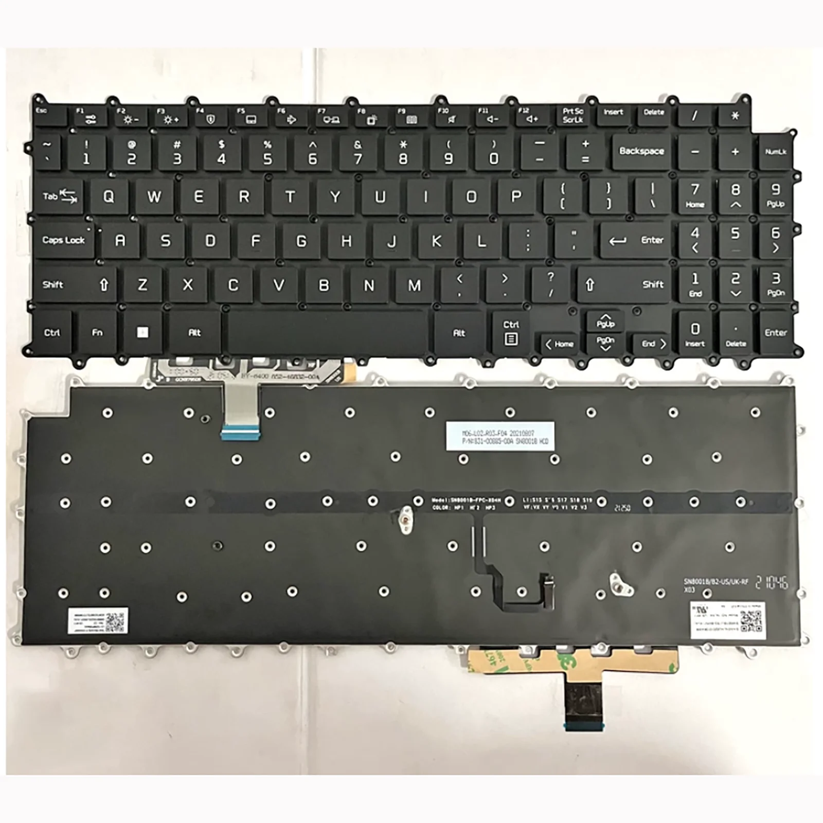US Layout for LG gram 16Z90P/PD 16Z90PF 16Z95P 16ZD95P 16ZB90QH 16T90Q 15Z90P 15Z90P-N/G/P/K/P SN8001B 15Z95P Laptop Keyboard
US Layout for LG gram 16Z90P/PD 16Z90PF 16Z95P 16ZD95P 16ZB90QH 16T90Q 15Z90P 15Z90P-N/G/P/K/P SN8001B 15Z95P Laptop Keyboard