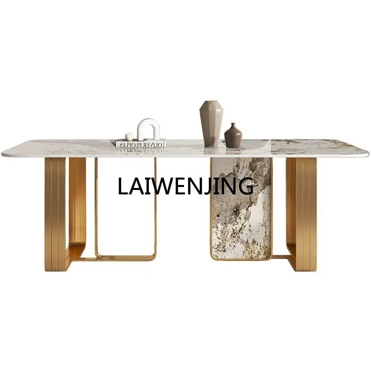 HLZ light luxury rock slab dining table size apartment household modern simple rectangular minimalist dining table
HLZ light luxury rock slab dining table size apartment household modern simple rectangular minimalist dining table