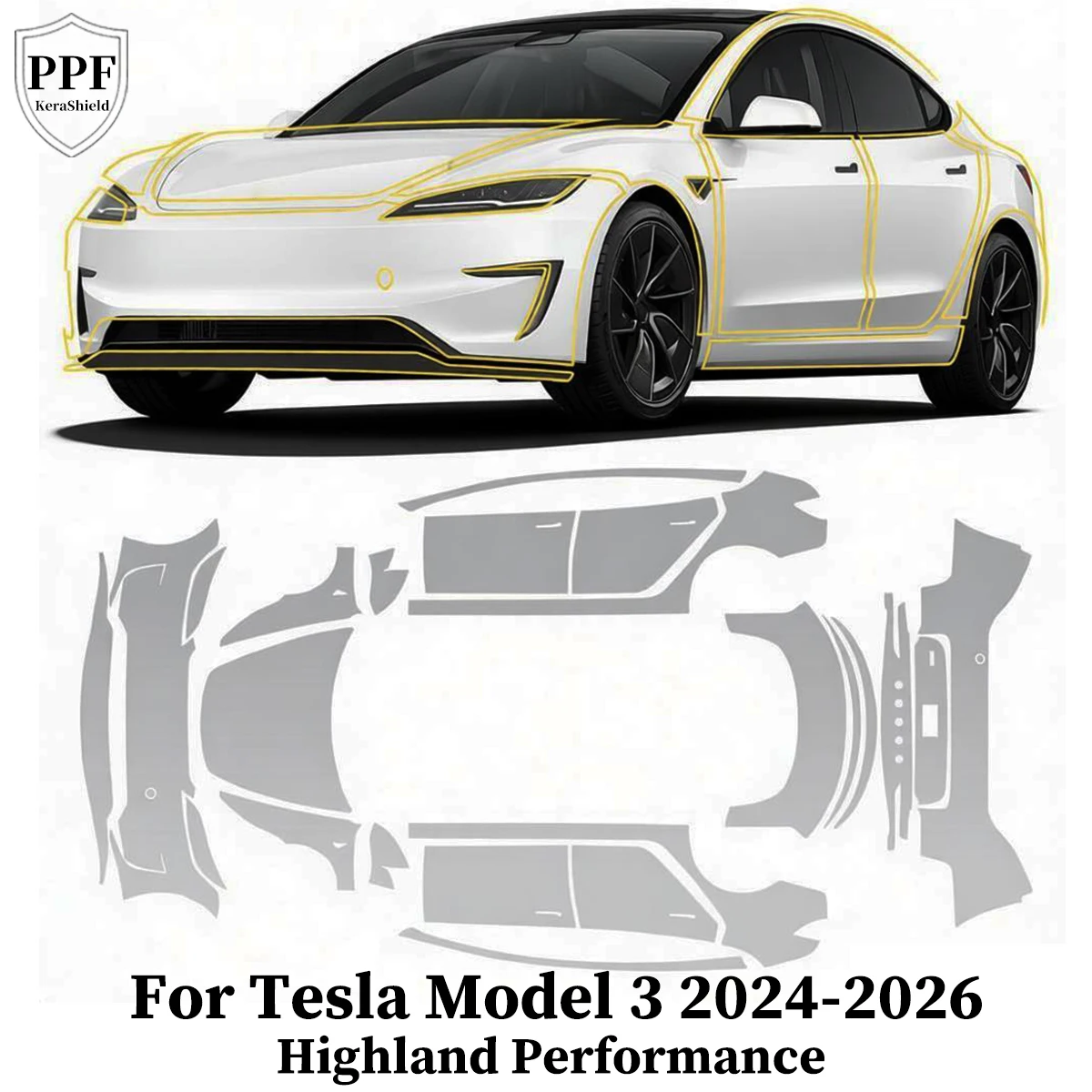 For Tesla Model 3 Performance 2024 2025 2026 Precut PPF TPU Paint Protection Film Clear Cover Car Anti-Scratch Sticker Resistant
For Tesla Model 3 Performance 2024 2025 2026 Precut PPF TPU Paint Protection Film Clear Cover Car Anti-Scratch Sticker Resistant