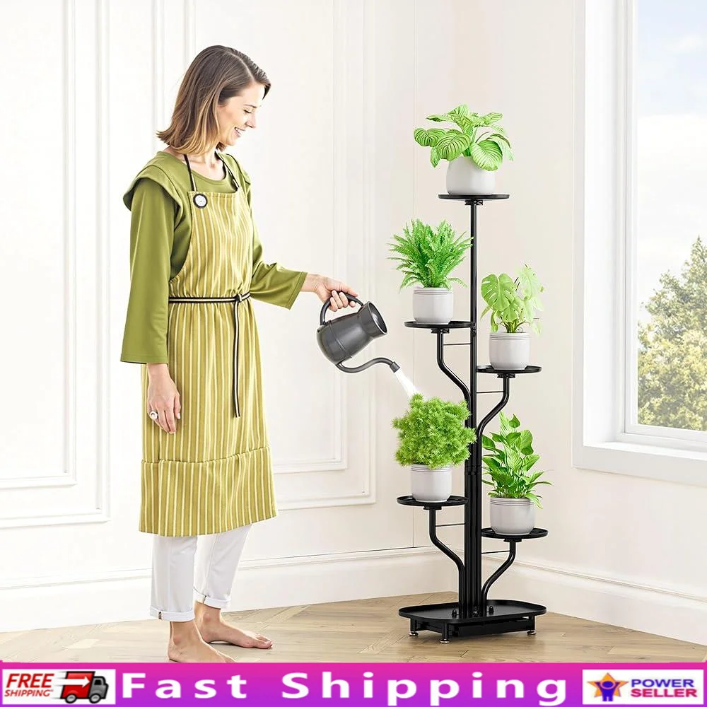5 Tier Indoor Plant Stand with Water Collection System Metal Flower Display Shelf Corner Use Potted Plant Organizer
5 Tier Indoor Plant Stand with Water Collection System Metal Flower Display Shelf Corner Use Potted Plant Organizer