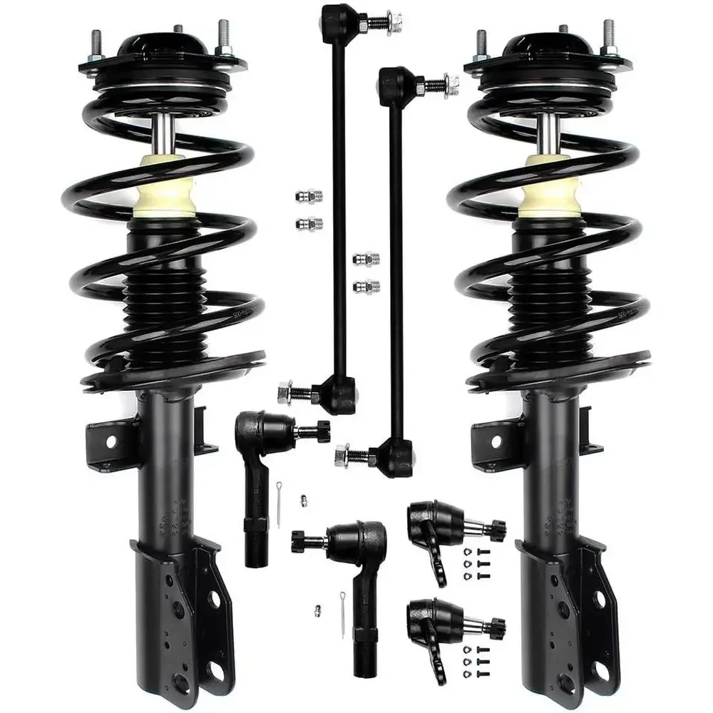 Suspension Kit for 2008-2016 Vehicles: Front Strut Spring Assembly, Stabilizer Bar, Link, Tie Rod, Ball Joint
Suspension Kit for 2008-2016 Vehicles: Front Strut Spring Assembly, Stabilizer Bar, Link, Tie Rod, Ball Joint