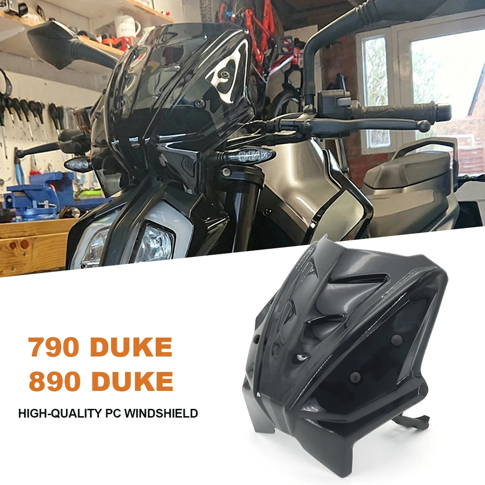 For 790 Duke 890 790Duke 890Duke 2018-2022 Front Windshield Windscreen PC Wind Deflector Wind Screen Motorcycle Accessories
For 790 Duke 890 790Duke 890Duke 2018-2022 Front Windshield Windscreen PC Wind Deflector Wind Screen Motorcycle Accessories