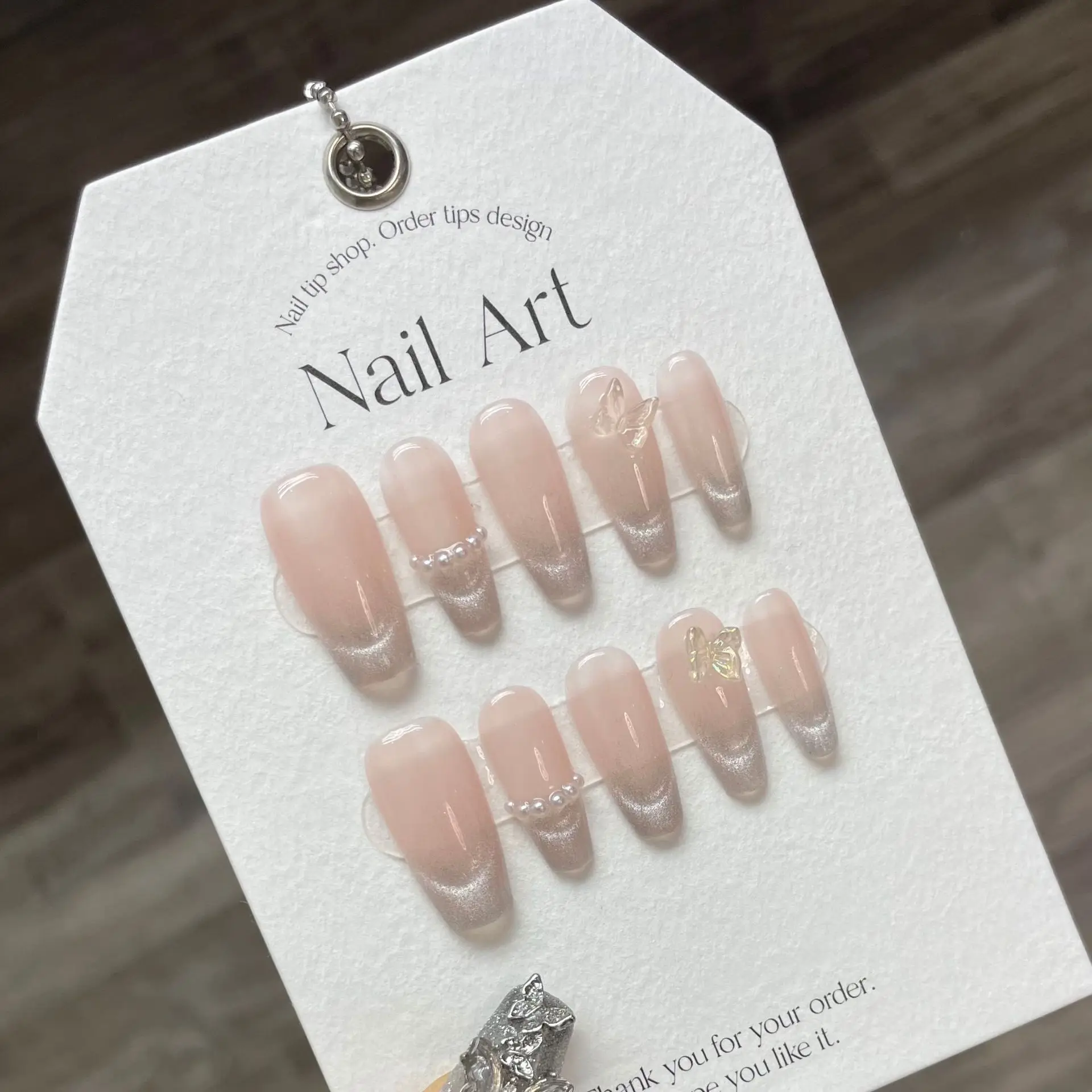 10 pcs Luxury Handmade Press on Nails Short Ballet Dream cat's eye Design False Nails with 4-PIECE Tool Adhesive Nail Glue Tabs
10 pcs Luxury Handmade Press on Nails Short Ballet Dream cat's eye Design False Nails with 4-PIECE Tool Adhesive Nail Glue Tabs