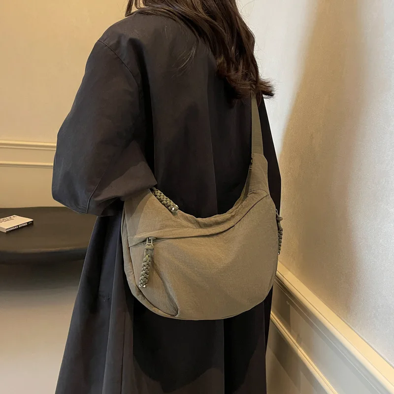 Women Casual Nylon Crossbody Hobo Bag Large Capacity Canvas Shoulder Messenger Bags Lady Sport Travel Lightweight School Bag
Women Casual Nylon Crossbody Hobo Bag Large Capacity Canvas Shoulder Messenger Bags Lady Sport Travel Lightweight School Bag