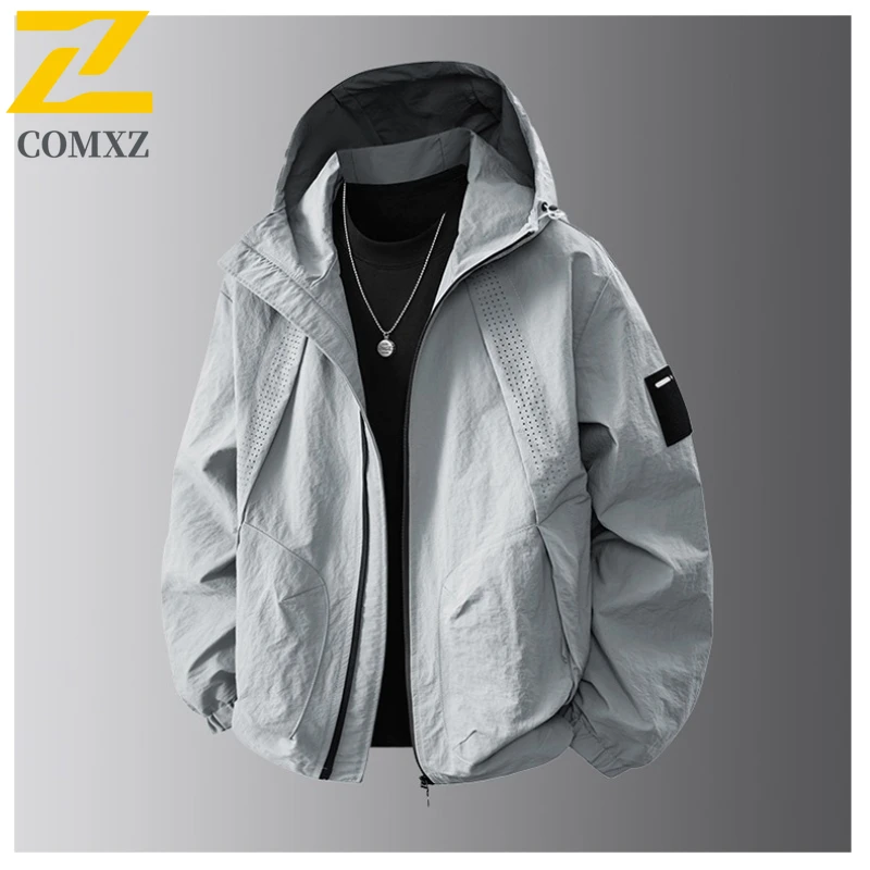 Men Jacket 2025 Fashionable Versatile Comfortable Breathable Workwear Hooded Jacket Outdoor Leisure Camping Hiking Zipper Jacket
Men Jacket 2025 Fashionable Versatile Comfortable Breathable Workwear Hooded Jacket Outdoor Leisure Camping Hiking Zipper Jacket