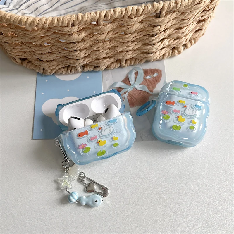 Kawaii Lake Animals AirPods Pro 2 Case With Star Pendant For AirPods 4 3 2 1 Transparent AirPods Pro 2 Earphone Cover
Kawaii Lake Animals AirPods Pro 2 Case With Star Pendant For AirPods 4 3 2 1 Transparent AirPods Pro 2 Earphone Cover