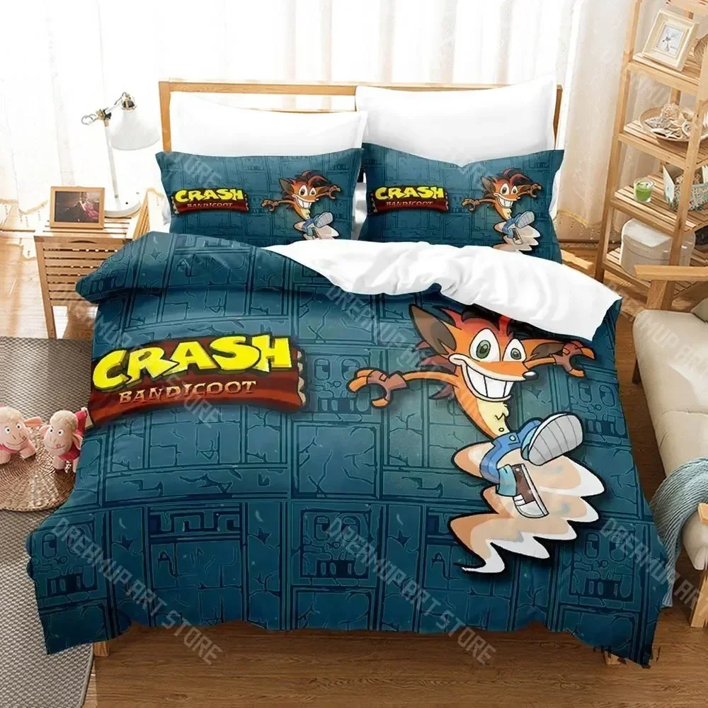 3D Print Crash Bandicoot Game Bedding Set Boys Girls Twin Queen King Size Duvet Cover Pillowcase Bed boys Adult
3D Print Crash Bandicoot Game Bedding Set Boys Girls Twin Queen King Size Duvet Cover Pillowcase Bed boys Adult