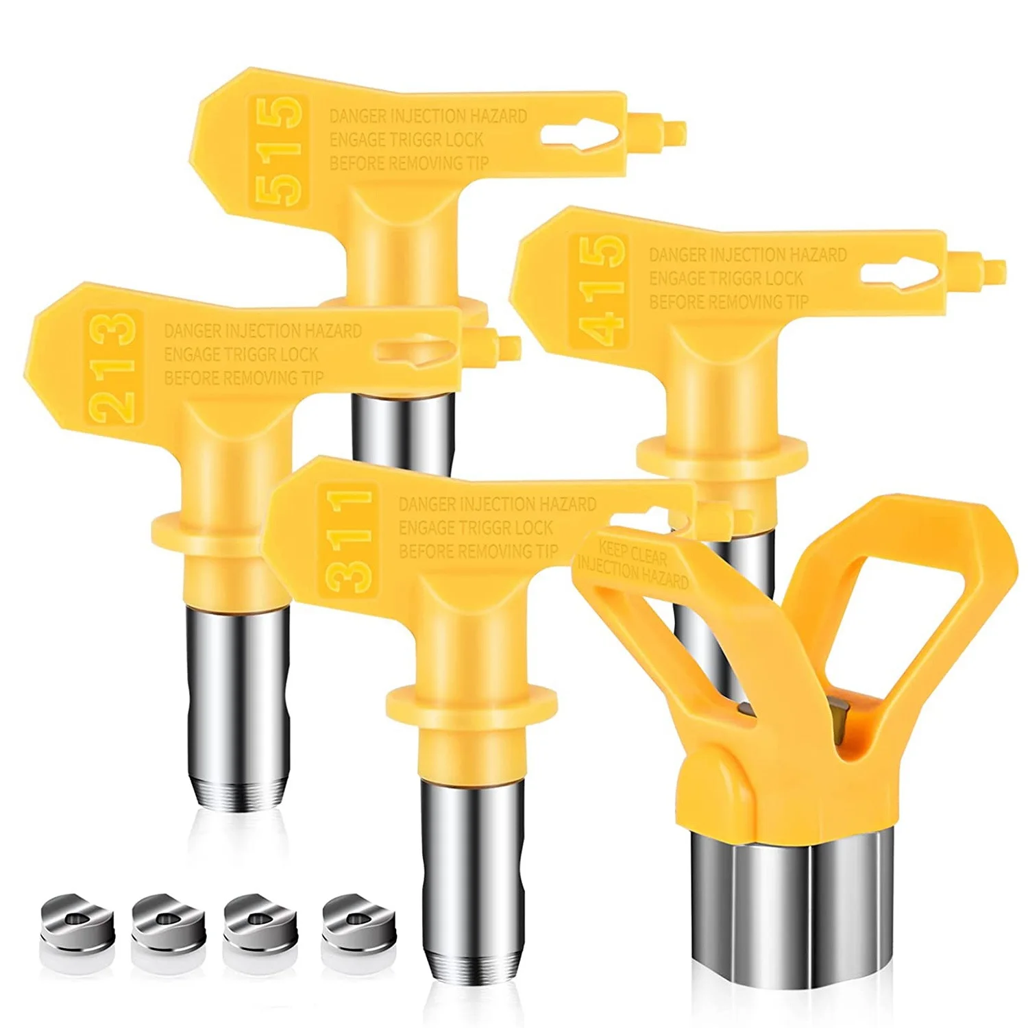 A83Z 5-Piece Airless Paint Sprayer Tip Guard Nozzle Seat Replacement for Airless Paint Tip Nozzle(213 311 415 515)
A83Z 5-Piece Airless Paint Sprayer Tip Guard Nozzle Seat Replacement for Airless Paint Tip Nozzle(213 311 415 515)