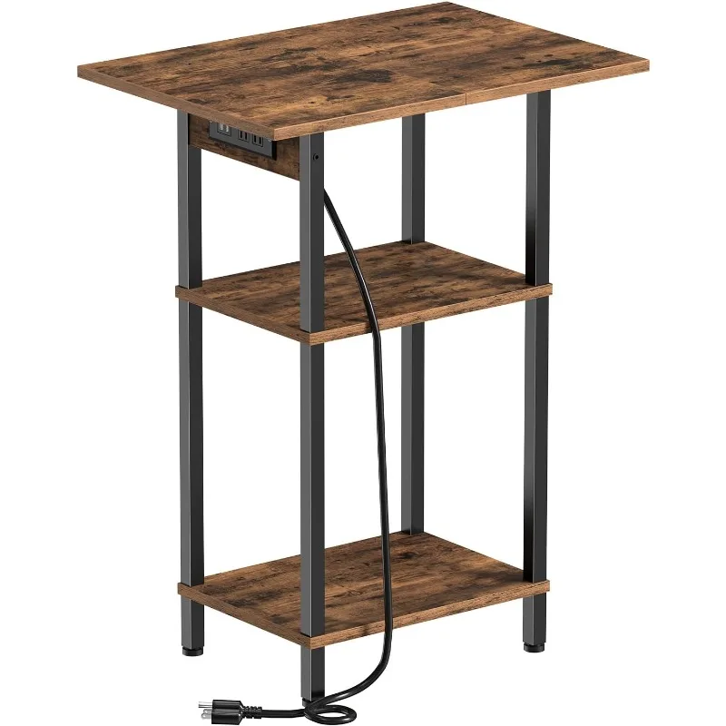 Tall End Table with Charging Station, Skinny Nightstand with USB Ports and Outlets, 3 Tier Narrow Side Table with Storage
Tall End Table with Charging Station, Skinny Nightstand with USB Ports and Outlets, 3 Tier Narrow Side Table with Storage