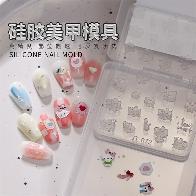 1P Nail art 3D silicone engraving mold acrylic template cartoon cat funny cat bow star moon emboss crystal DIY glue drop jewelry
1P Nail art 3D silicone engraving mold acrylic template cartoon cat funny cat bow star moon emboss crystal DIY glue drop jewelry