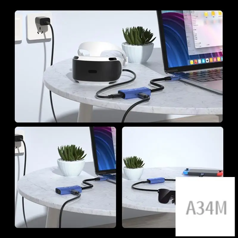 A34M-USB Тип C на совместимый адаптер для очков XREAL/Rokid Air AR, конвертер 4K @ 60 Гц для переключателя/паровая дека/ROG
A34M-USB Тип C на совместимый адаптер для очков XREAL/Rokid Air AR, конвертер 4K @ 60 Гц для переключателя/паровая дека/ROG